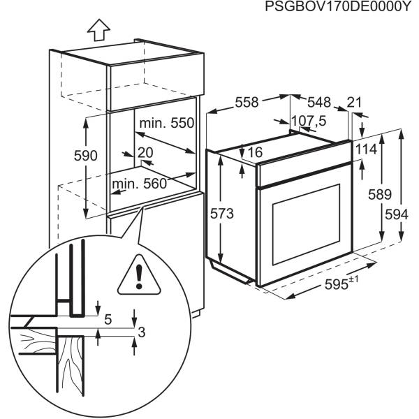 BPB331161M AEG Four multifonction/à air chaud - Elektro Loeters