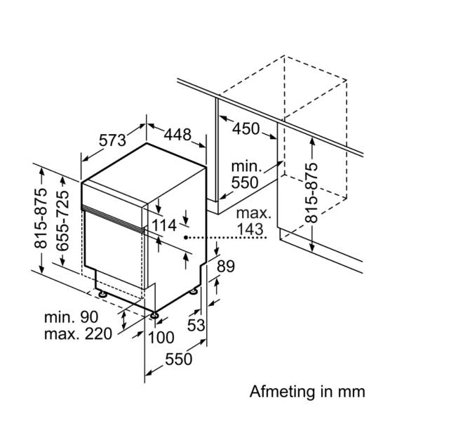 SR53HS52ME Siemens Lave-vaisselle Semi Intégrable Avec Panneau De ...